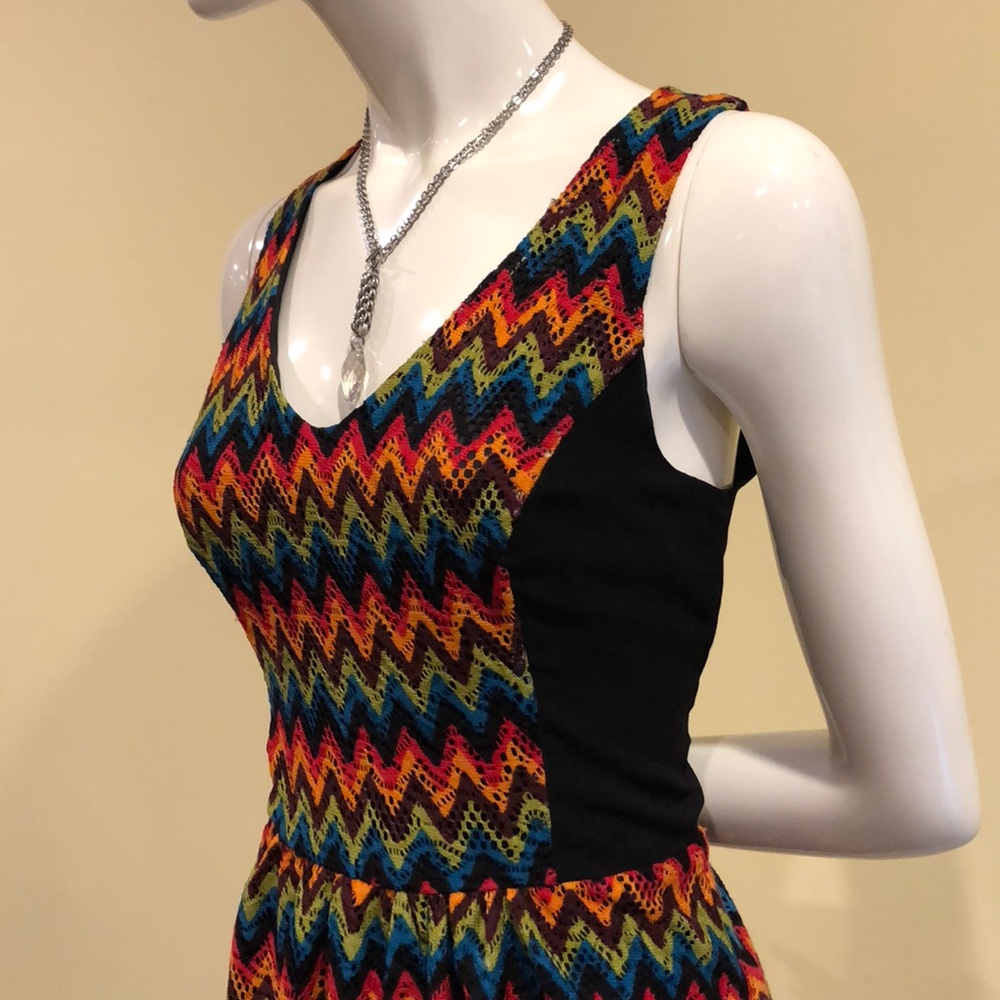 EUC Kenzie from Modcloth Multi-color Lace Dress